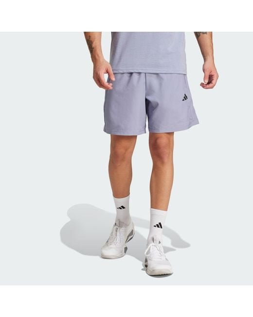 Adidas Blue Train Essentials Woven Training Shorts for men