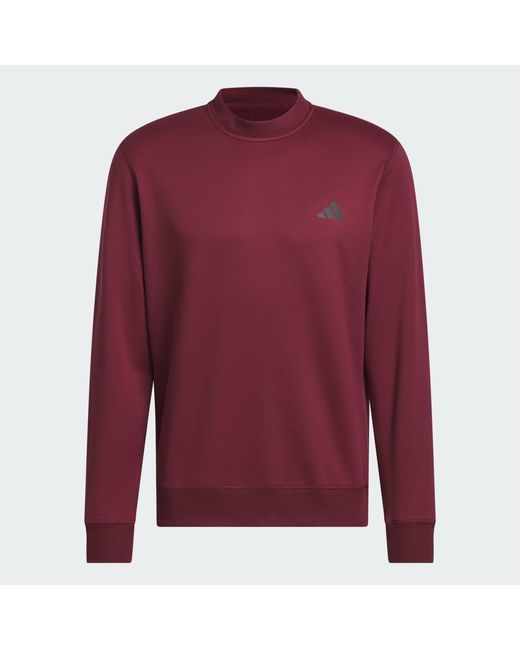 Adidas Red Ultimate365 Climawarm Crewneck Sweatshirt for men