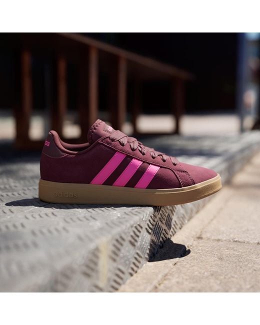 Adidas Pink Grand Court Base 00S Shoes
