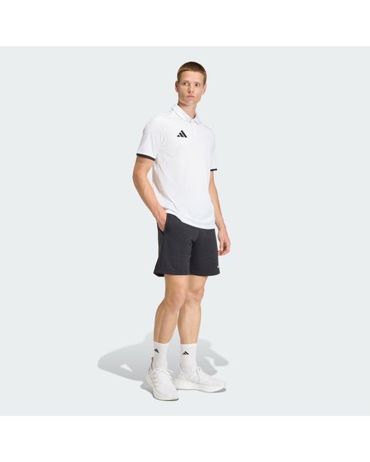 Adidas White Entrada26 Polo Shirt for men