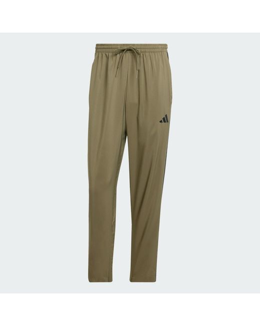 Adidas Green Essentials 3-Stripes Stanford Pants Open Hem for men