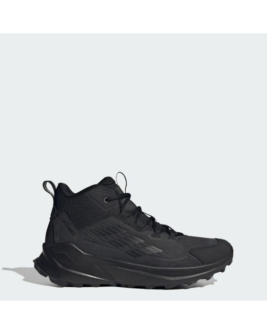 Adidas Black Terrex Trailmaker 2.0 Leather Hiking Shoes