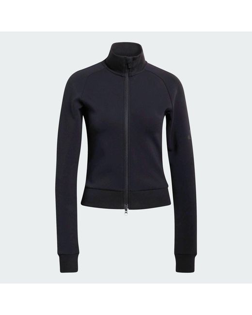 Adidas Blue Soft Lux Slim Track Top