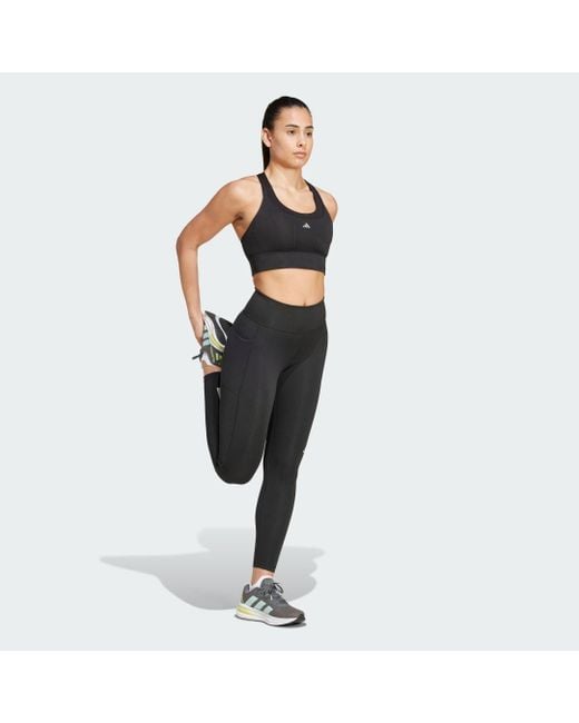 Adidas Black Own The Run 7/8 Leggings
