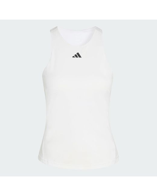 Adidas White Tennis Tennis Climacool Y-Tank Ke8863
