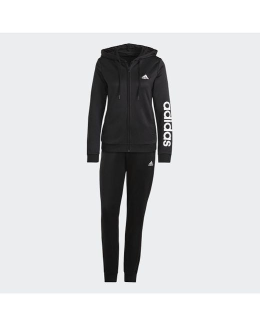 Chándal Essentials Logo French Terry Adidas de color Black