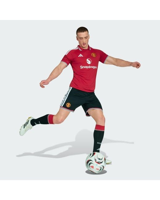 Adidas Red Manchester United 26/27 Home Shorts for men