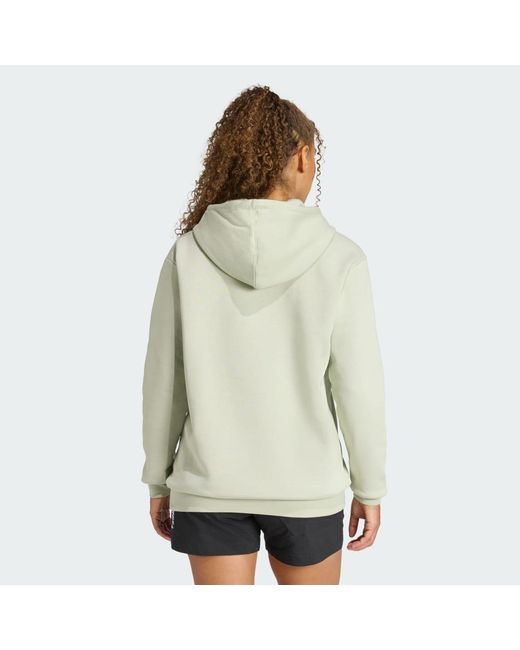 Adidas Green Terrex Multi Large Logo Hoodie