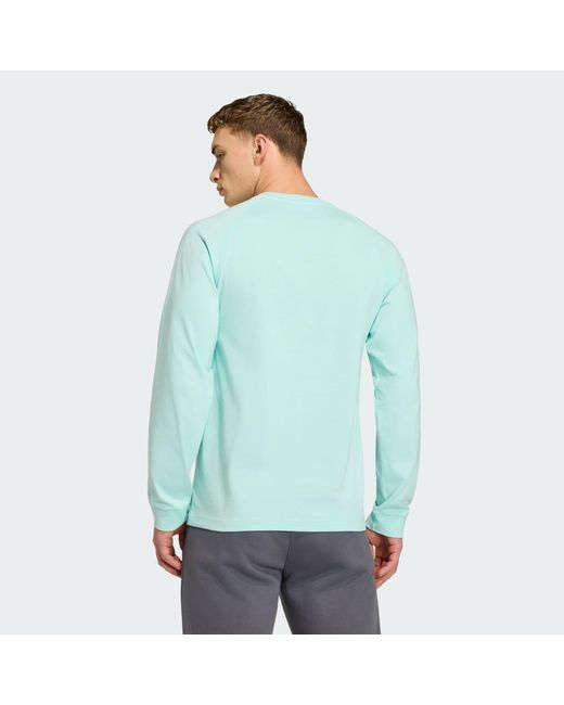 Adidas Green Messi Long Sleeve Long-Sleeve Top for men