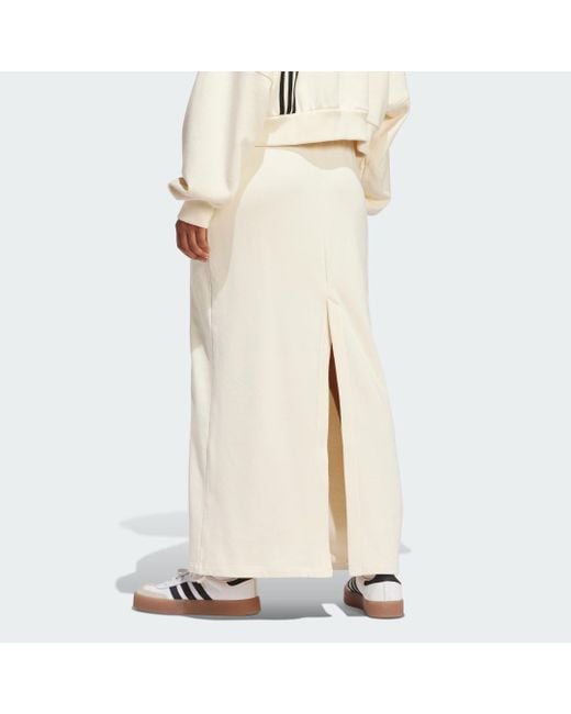 Falda Adibreak Maxi Adidas Originals de color Natural