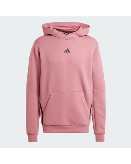 Adidas Originals Pink Designed For Training Hoodie for men