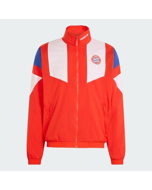 Adidas Red Fc Bayern Muenchen Eqt Track Top for men