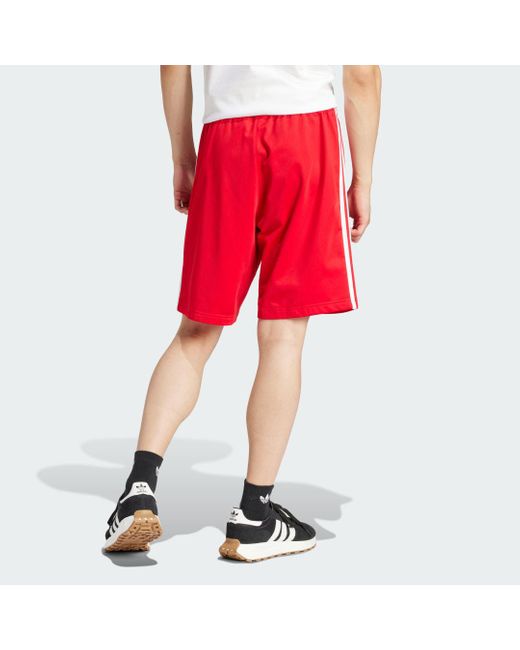Adidas Red Adicolor Firebird Shorts for men