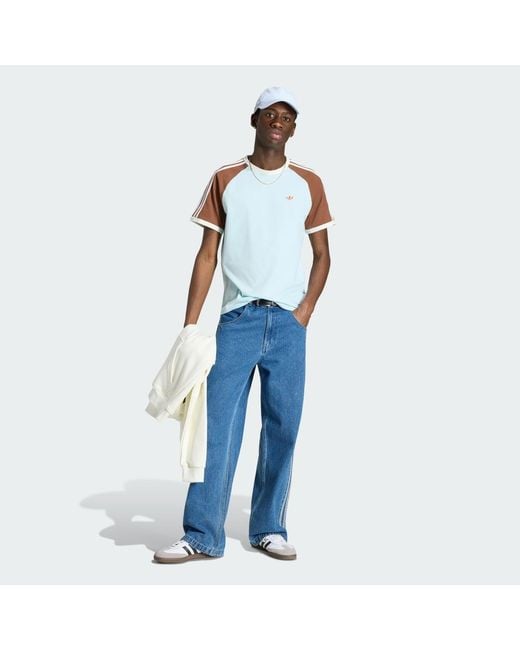 Adidas Blue Washed Cali T-Shirt for men