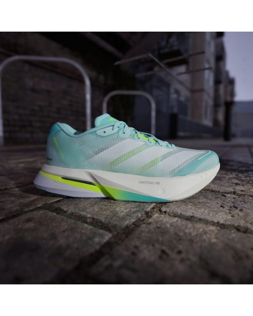 Adidas Green Adizero Boston 13 Shoes
