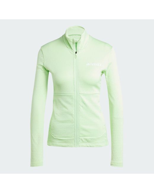 Adidas Green Terrex Multi Light Fleece Full-zip Jacket