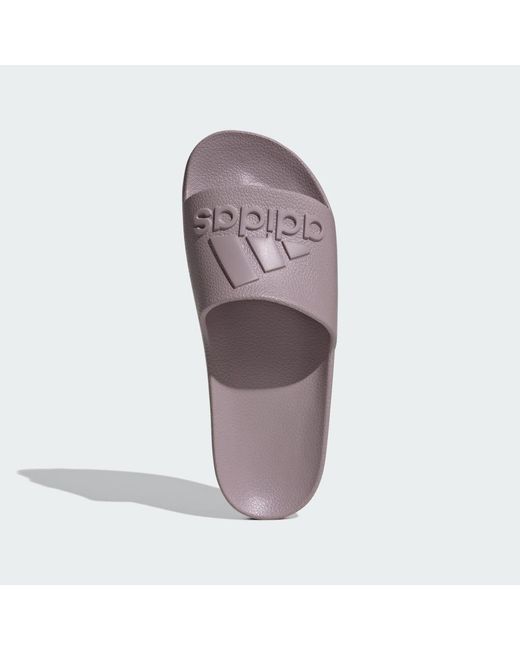 Adidas Purple Adilette Aqua Slides