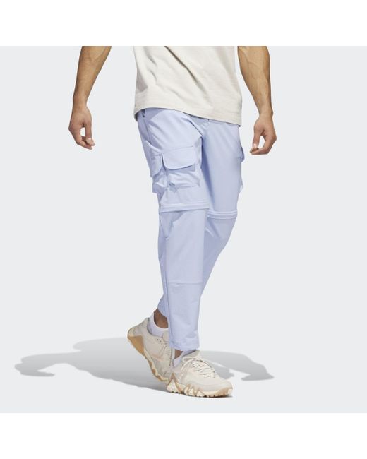Pantaloni da golf adicross Zip-Off di Adidas in Blue da Uomo