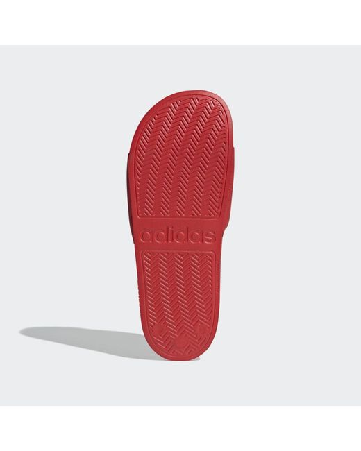 Adidas Red Adilette Shower Slides