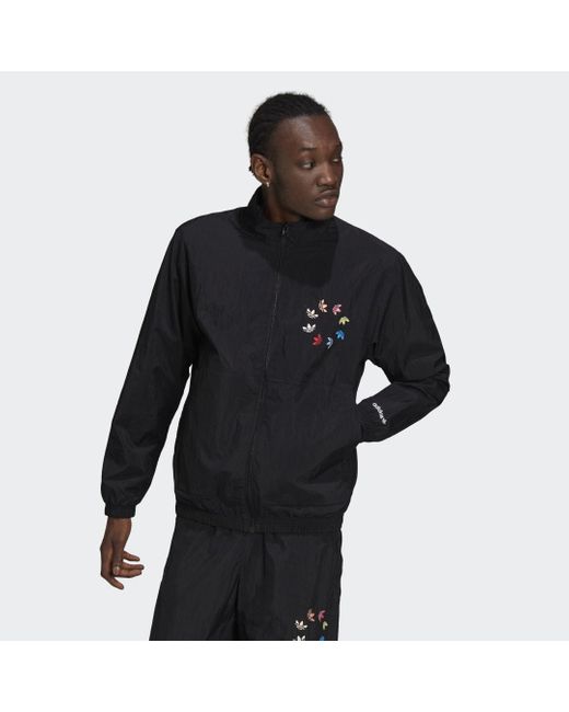Chaqueta Adicolor Shattered Trefoil adidas de Tejido sintético de color  Negro para hombre | Lyst