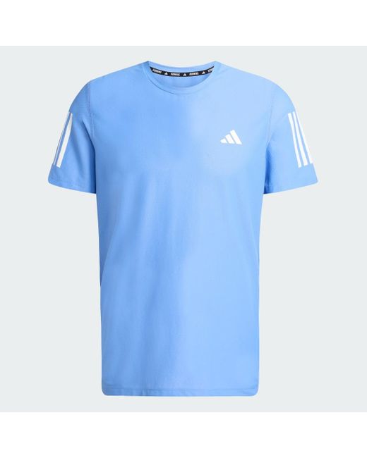 T-Shirt Own The Run di Adidas in Blue da Uomo