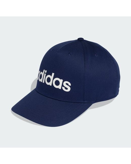 adidas Linear Baseball Cap in Blue | Lyst UK