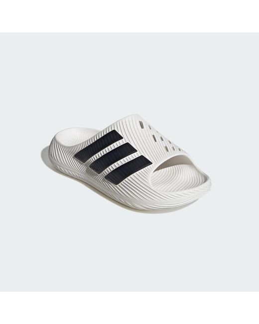 Adidas White Purechill Slides for men