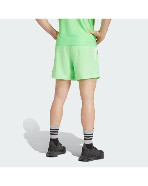 Adidas Green Own The Run Shorts for men