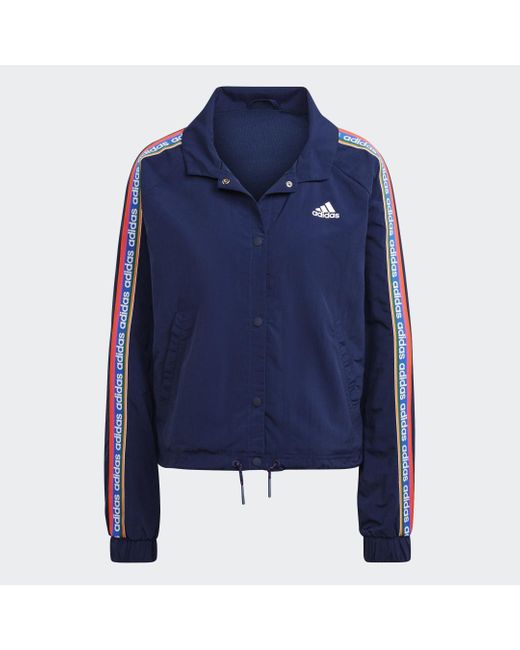 Adidas Blue Farm Coach Jacket