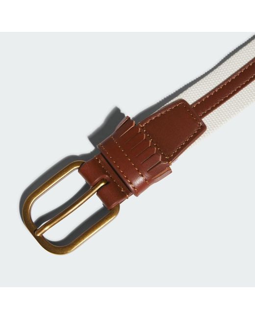 Adidas Brown Originals Golf Leather Belt for men