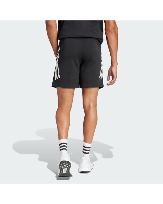 Adidas Black Future Icons 3-stripes Shorts for men
