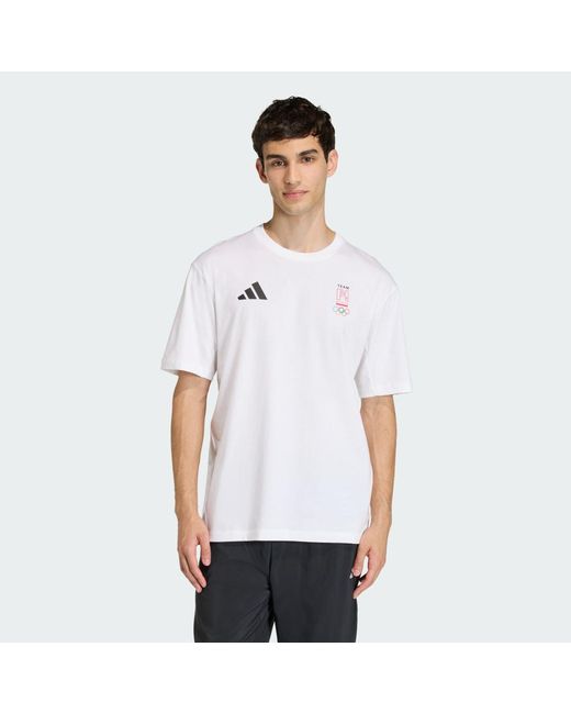Adidas White Poc Milano T-Shirtw for men