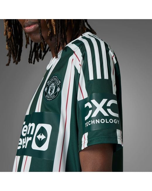 adidas Manchester United 23/24 Long Sleeve Away Jersey - Green
