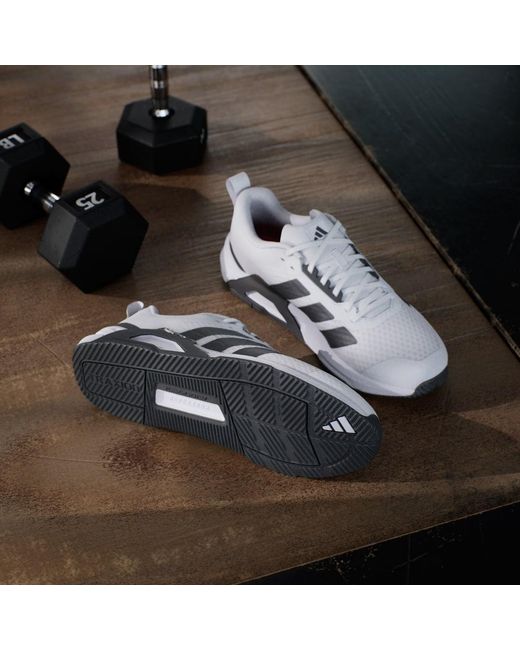 Adidas White Dropset Control Training Shoes for men