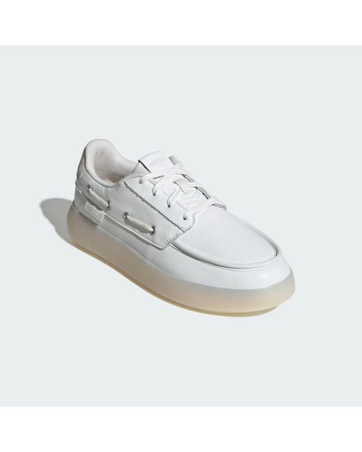 Adidas White Barreda Decode Shoes for men