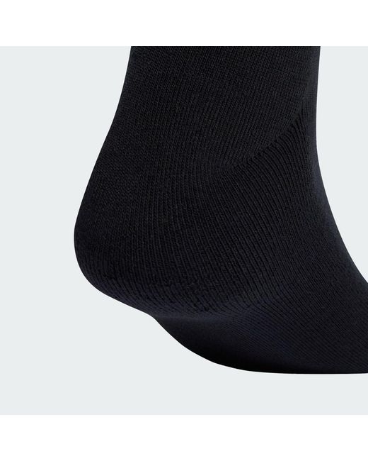 Adidas Black Trefoil Cushion Crew Socks 6 Pairs