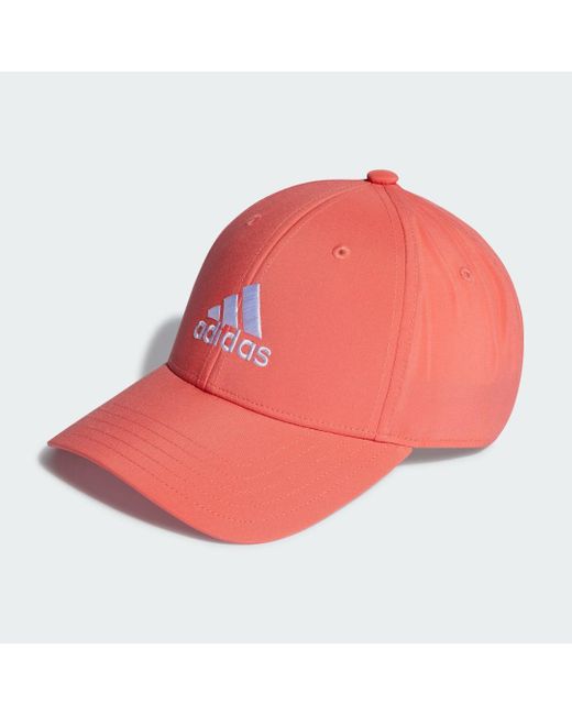 Adidas Pink Embroidered Logo Lightweight Baseball Cap