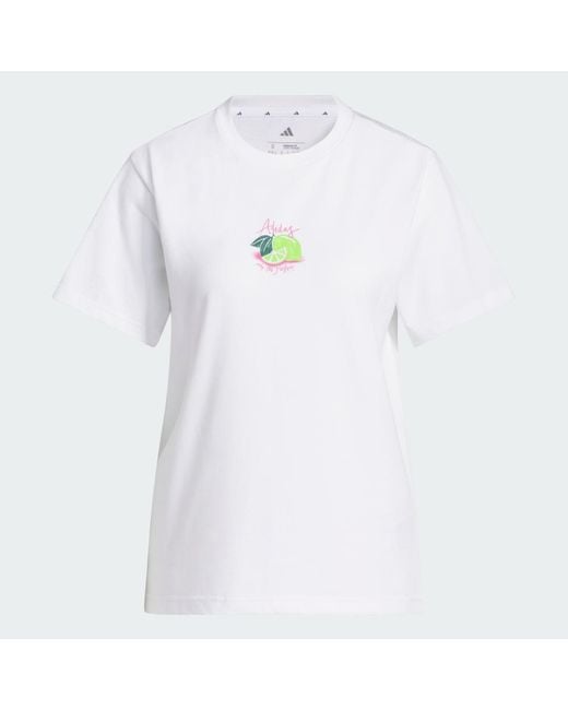 Adidas White Limoncello Graphic T-Shirt
