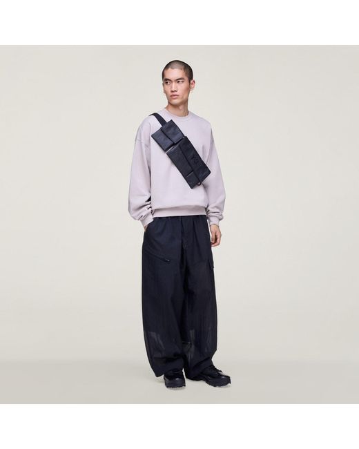 Adidas Purple Y-3 Brushed Terry Crew Sweatshirt