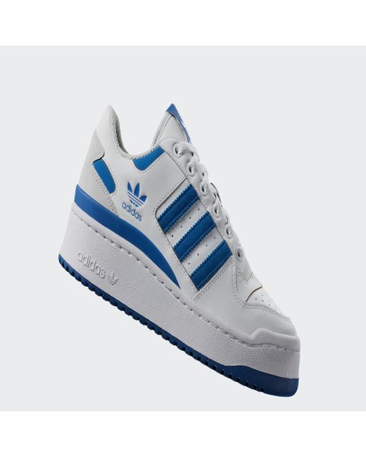 Adidas Blue Forum Bold Stripes Shoes