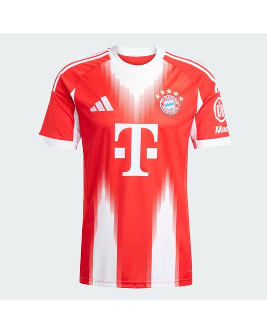 Adidas Red Fc Bayern 25/26 Home Jersey for men