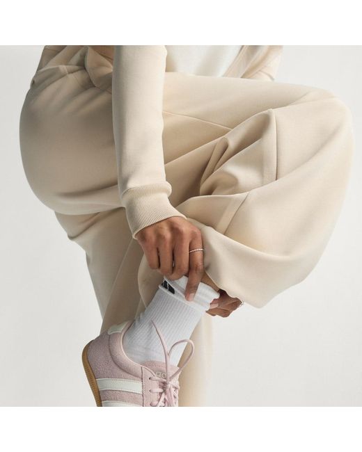 Adidas Natural Soft Lux Straight Leg Tracksuit Bottoms