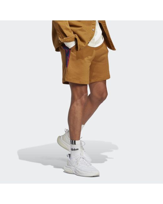 Adidas White Brandlove Shorts for men