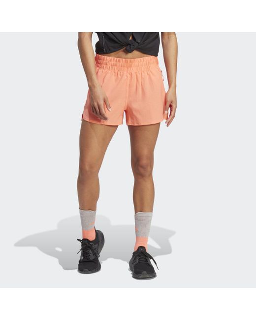 Adidas Originals Orange Protect At Day X-city Running Heat.rdy Shorts