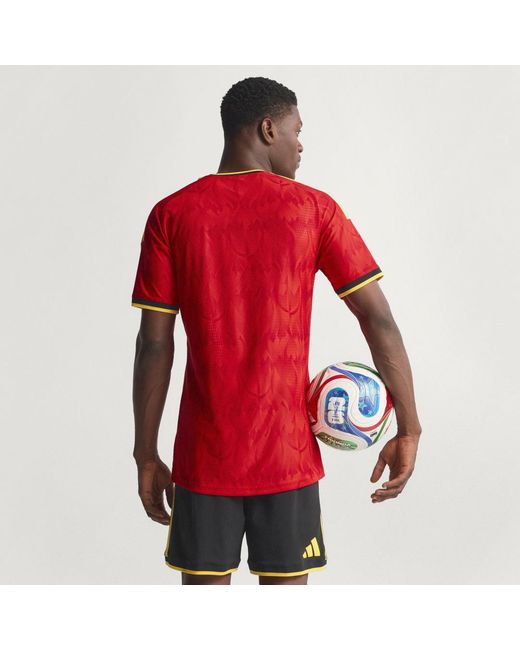 Adidas Red Belgium 26 Home Authentic Jersey for men