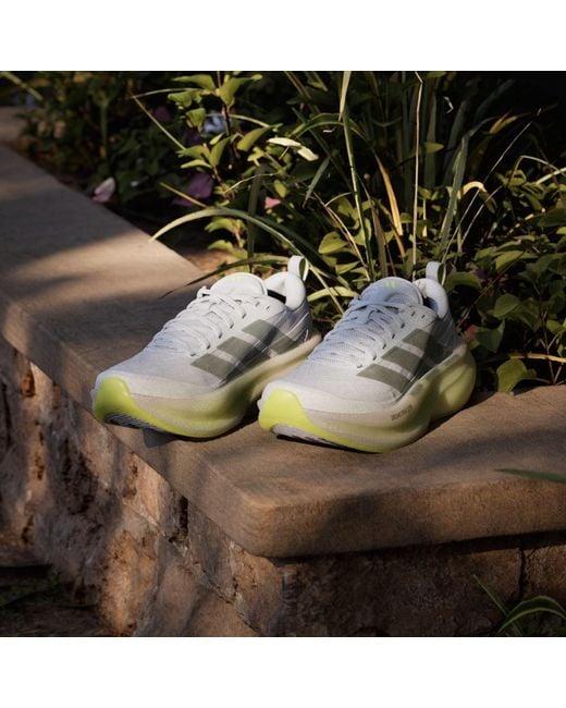 Adidas White Supernova Glide Running Shoes