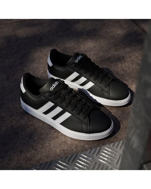 Adidas Black Grand Court 2.0 Shoes
