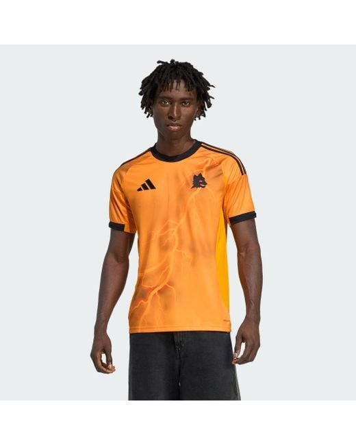 Adidas Orange As Roma 25/26 Away Authentic Jersey for men