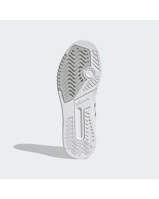 Adidas White Drop Step Low Shoes for men