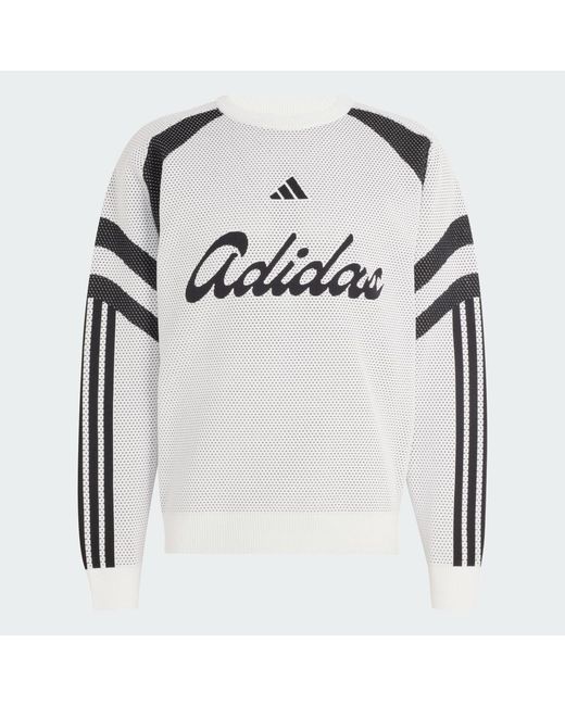 Adidas White House Of Tiro Knitted Sweatshirt for men